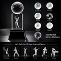 GF-1008 晶柱雕影 / Crystal Pillar with Sports Ball & 3D Figure
