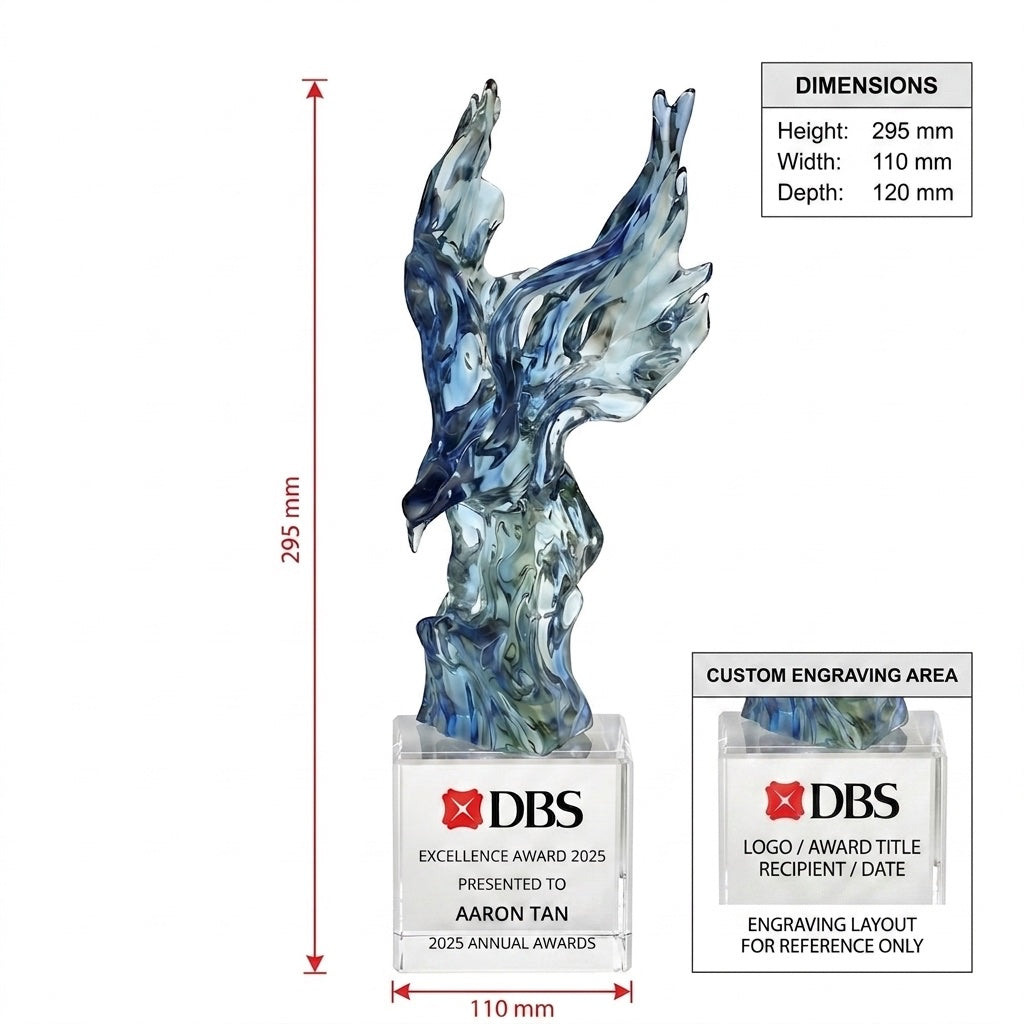 JB-1012 大展宏图 / Grand Ambition Unfolding — dimensions and engraving area