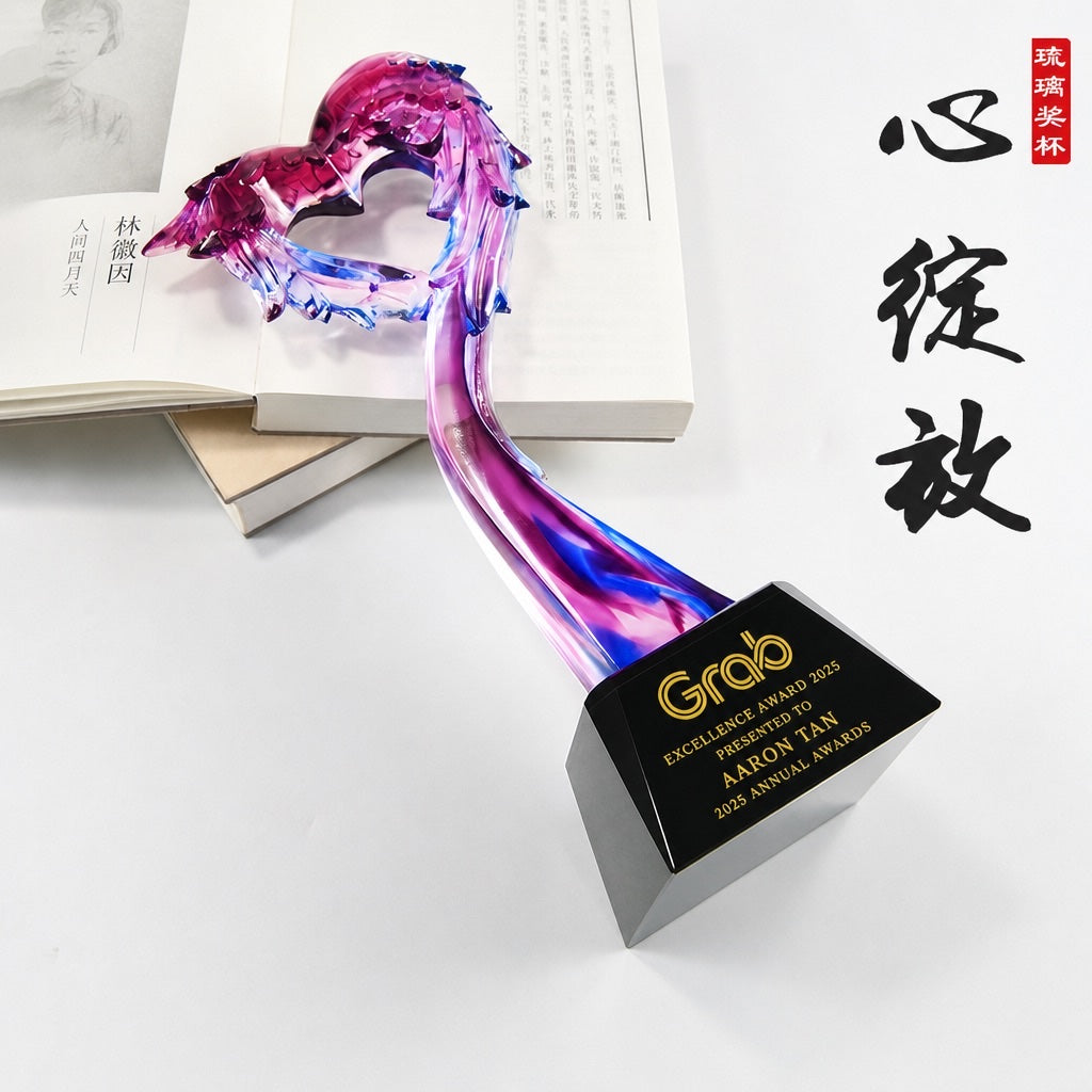 JB-1132 心绽放 / Heart in Bloom — engraving mockup