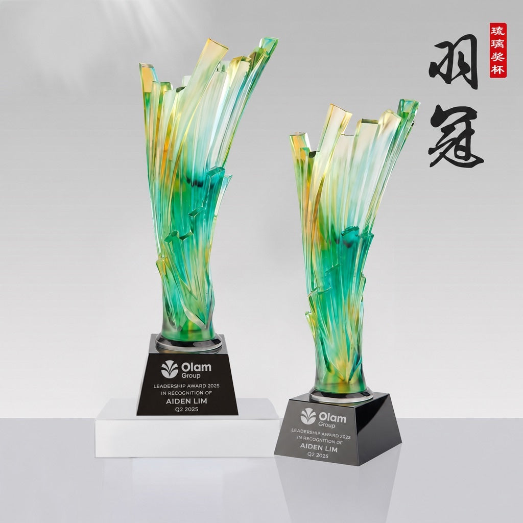 JB-1134 羽 冠 / Crown of Badminton — engraving mockup