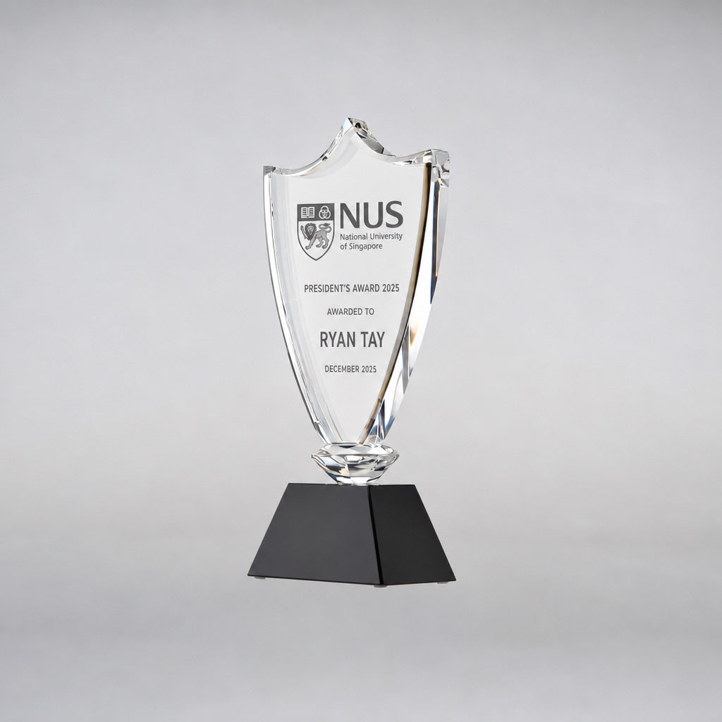 JC-1022 夺 冠 / Standard Crystal — Crown — engraving mockup