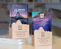JC-1451 聚力奖牌-山 / Strength — Mountain — engraving mockup