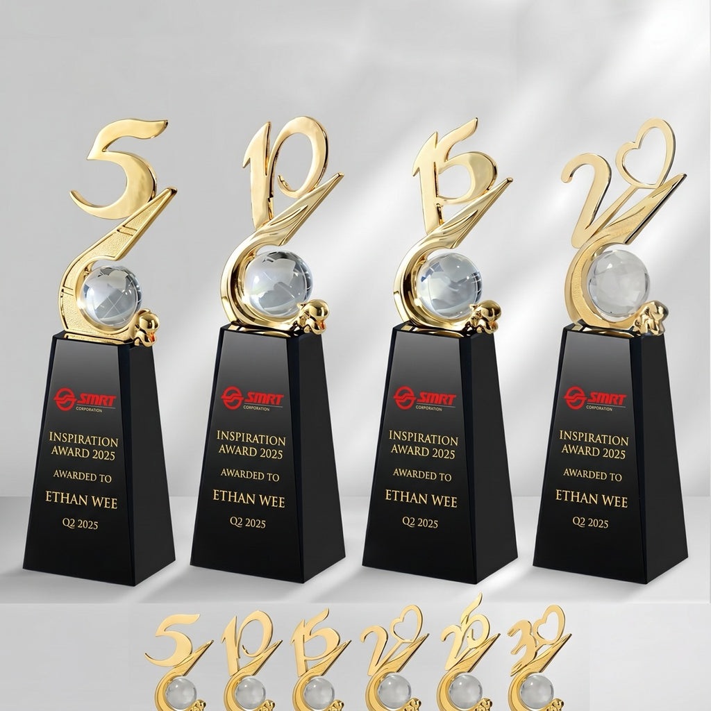 JC-1591 周年庆奖杯 / Standard Crystal — Trophy — engraving mockup