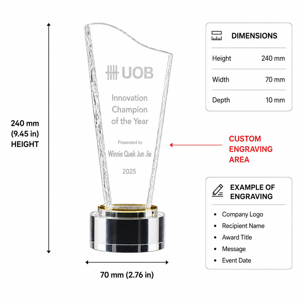 JC-2007 进取奖杯 / Standard Crystal — Trophy — spec