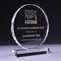 JC-2010 太阳花奖牌 / Standard Crystal — Medal — engraving mockup