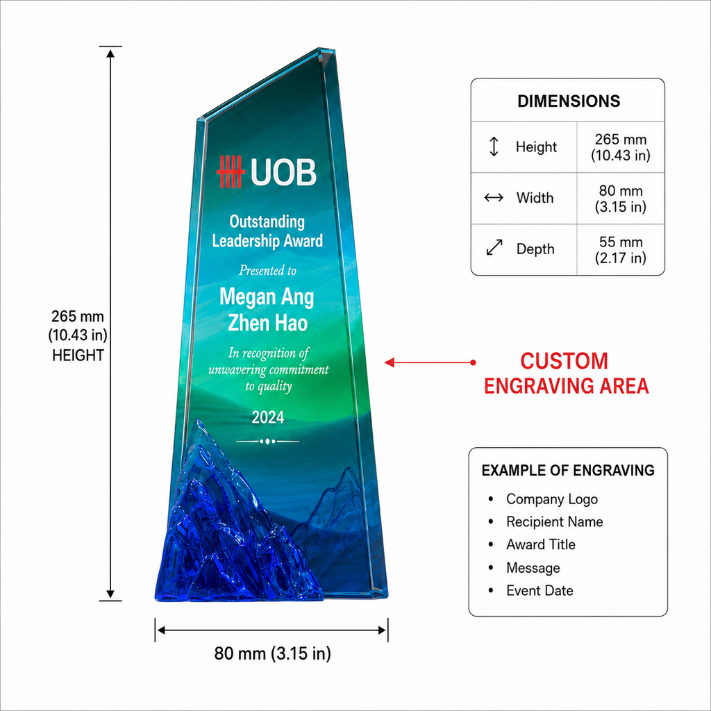 JC-2411 运动奖杯系列 / Standard Crystal — Trophy - Variant 2