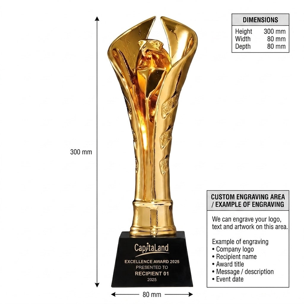 JC-3029 精英之伴B / Standard Crystal Edition — dimensions and engraving area