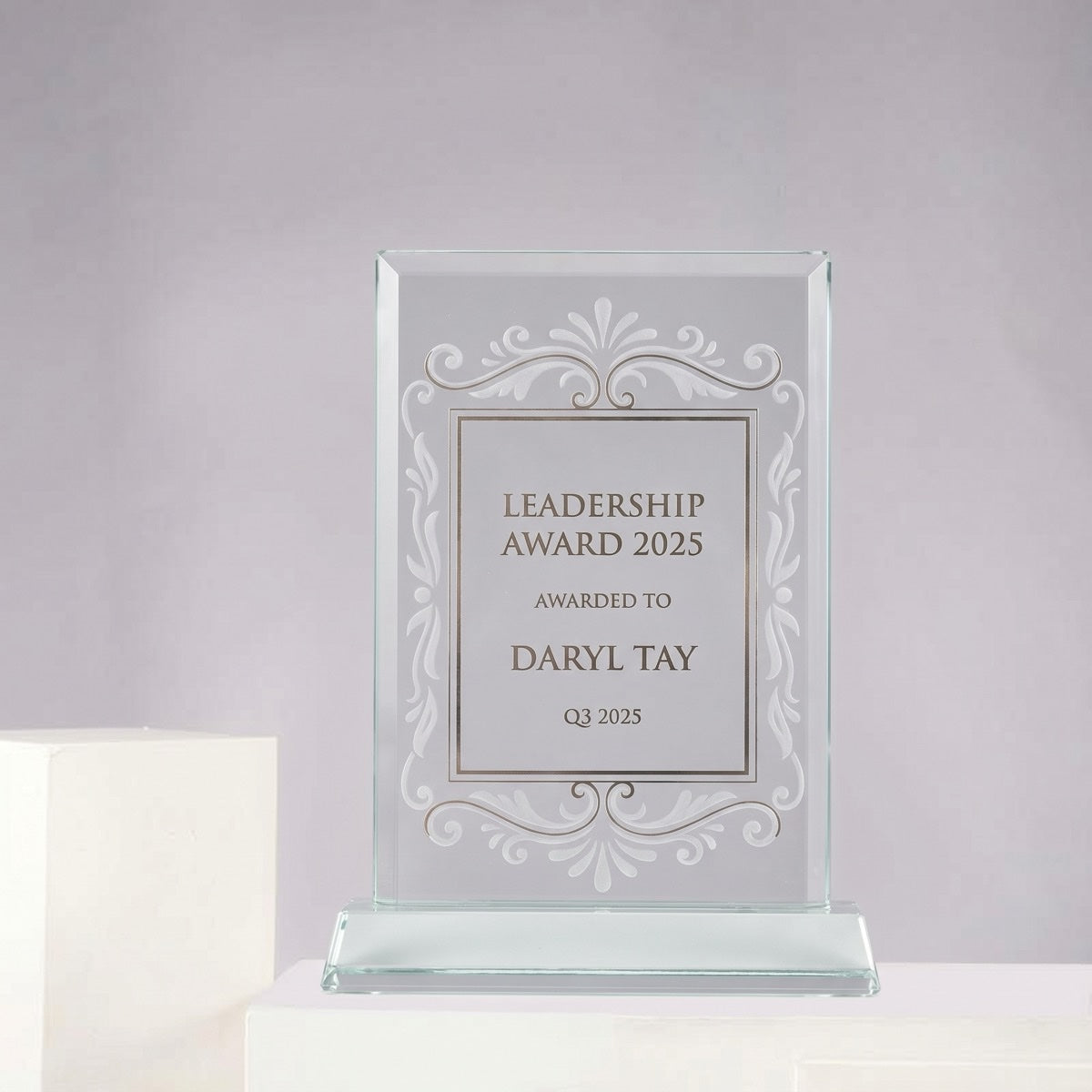JC-5007 独树一帜 / Standard Crystal Edition — engraving mockup