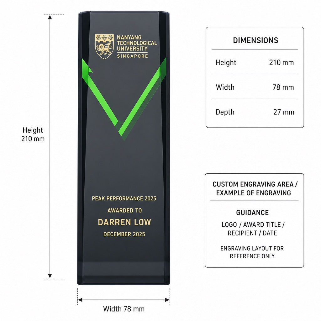 LJ-1028 创 胜 / Triumph of Innovation — dimensions and engraving area